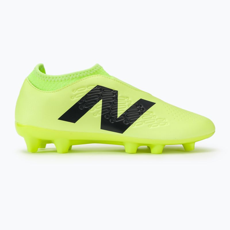 Buty piłkarskie dziecięce New Balance Tekela Magique V4+ FG bleached lime glo 2