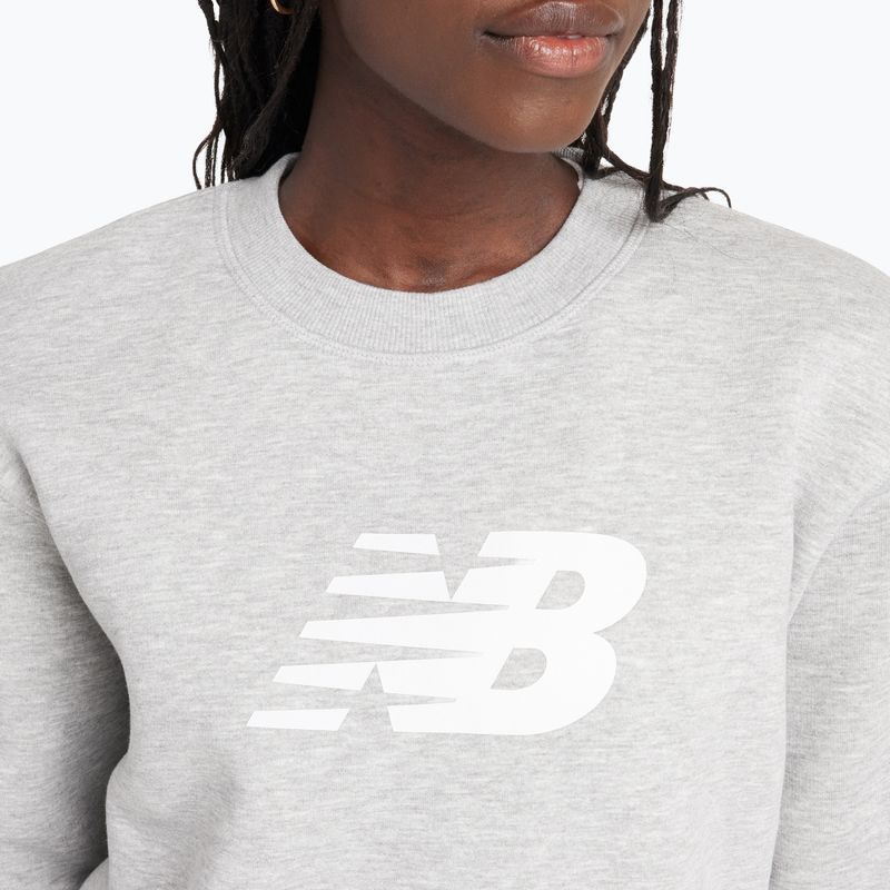 Bluza damska New Balance Sport Fleece Logo Crew athletic grey 4