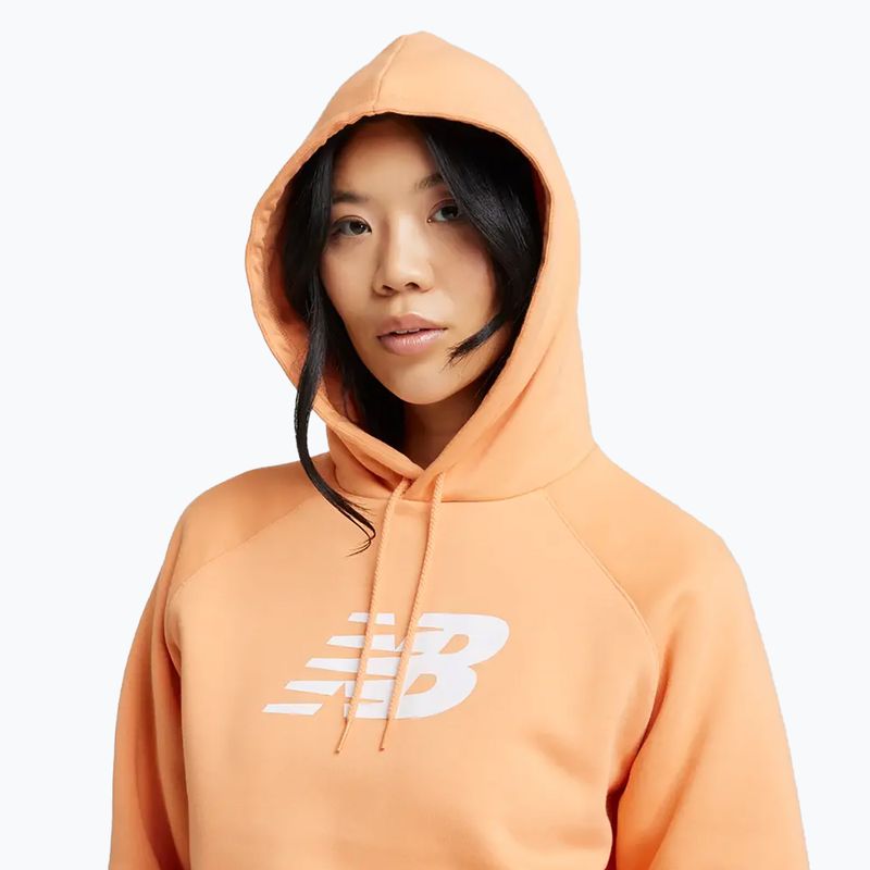 Bluza damska New Balance Fleece Hoodie brown 4