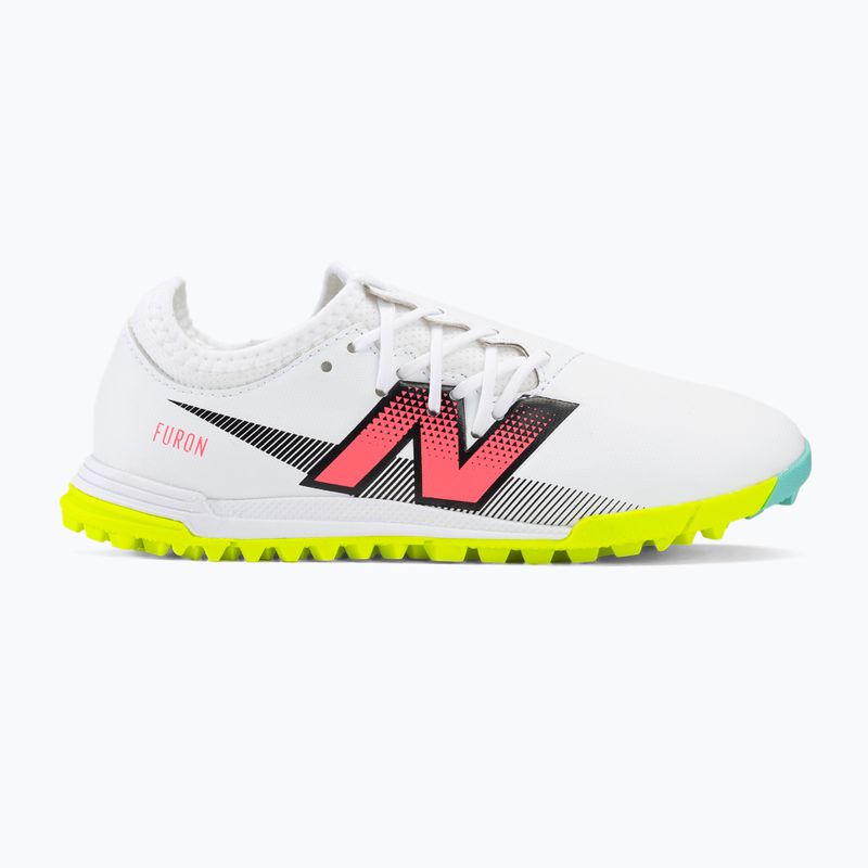 Buty piłkarskie dziecięce New Balance Furon Dispatch V7+ TF white 2