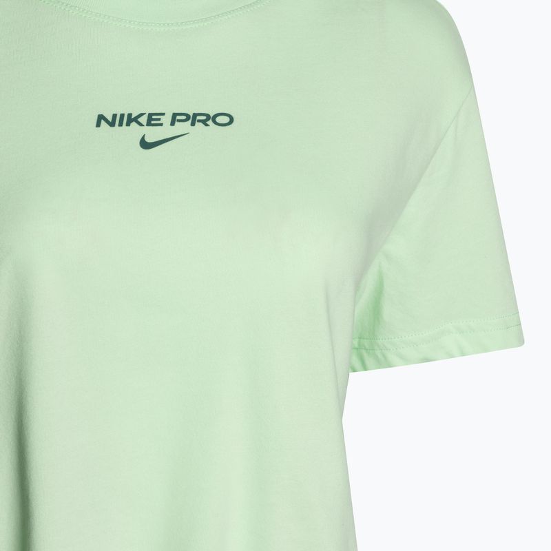 Koszulka treningowa damska Nike Pro Dri-Fit Cropped vapour green 3