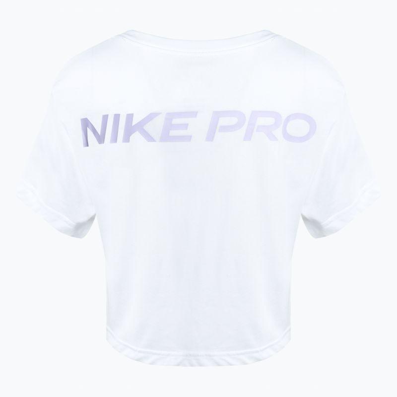 Koszulka treningowa damska Nike Dri-Fit Pro white 2