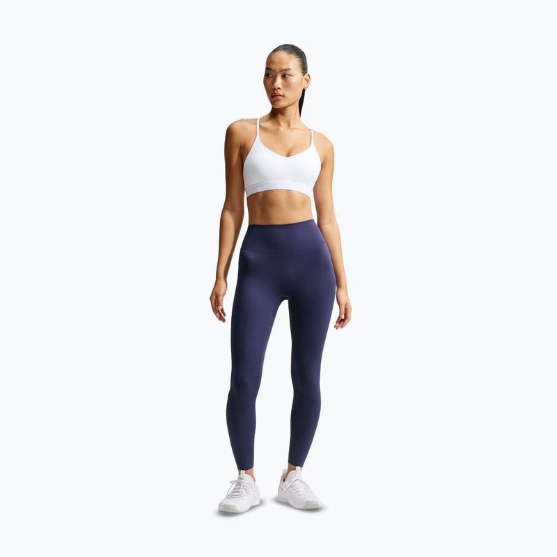 Biustonosz treningowy Nike Indy Light Support white/stone mauve 2