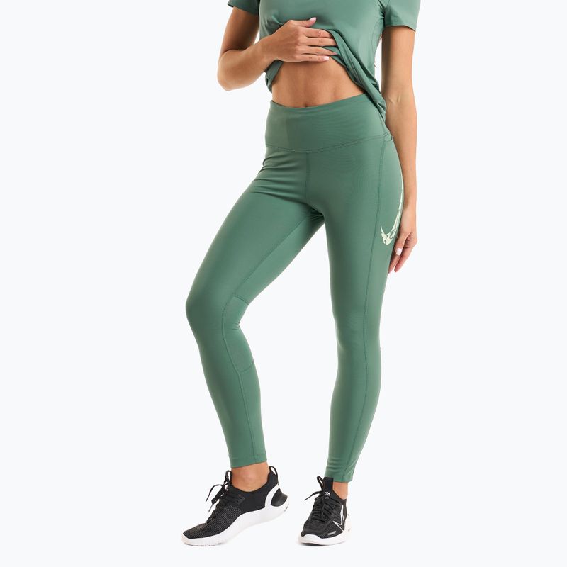 Legginsy do biegania damskie Nike Fast Mid Rise 7/8 bicoastal/vapor green