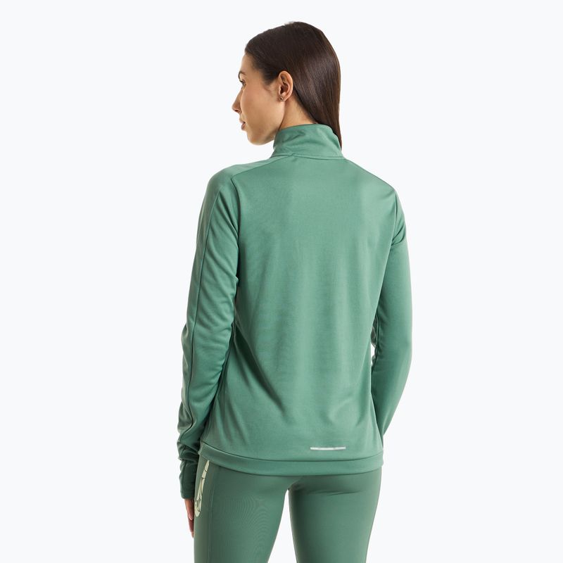 Bluza do biegania damska Nike Swoosh Dri-FIT 1/4-Zip Mid bicoastal/vapor green 2