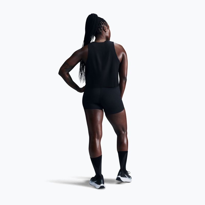 Koszulka do biegania damska Nike AeroSwift Dri-Fit ADV Cropped Tank Top black/white 3