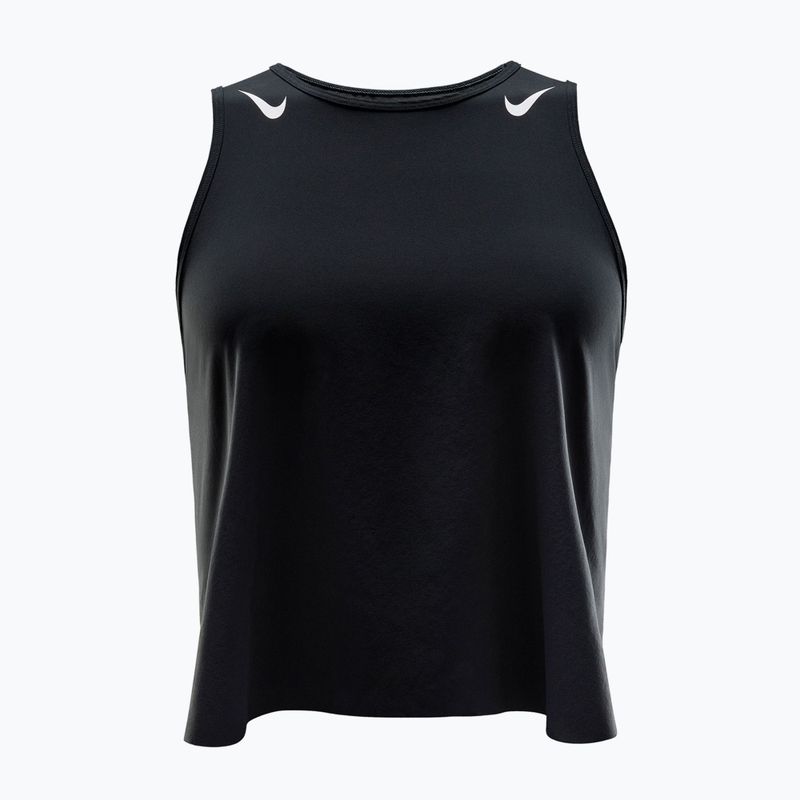 Koszulka do biegania damska Nike AeroSwift Dri-Fit ADV Cropped Tank Top black/white 7