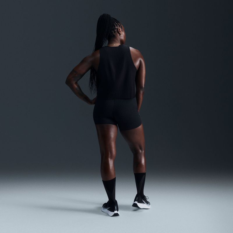 Koszulka do biegania damska Nike AeroSwift Dri-Fit ADV Cropped Tank Top black/white 9