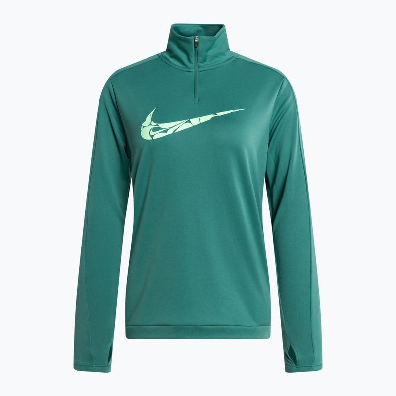 Bluza do biegania damska Nike Swoosh Dri-FIT 1/4-Zip Mid bicoastal/vapor green