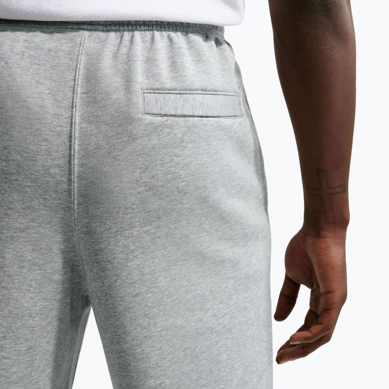 Spodnie męskie Nike Club French Terry Joggers dark grey heather/light smoke grey/white 6