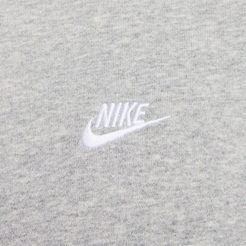 Bluza męska Nike Club French Terry Crew dark grey heather/white 5