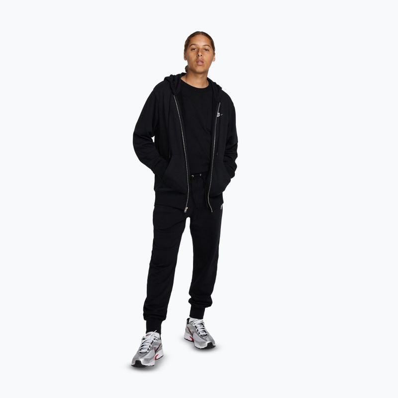 Spodnie męskie Nike Club French Terry Joggers black/black/white 2