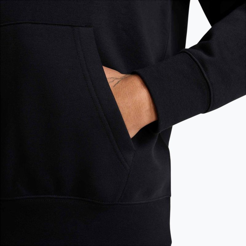 Bluza męska Nike Club French Terry Pullover Hoodie black/black/white 6