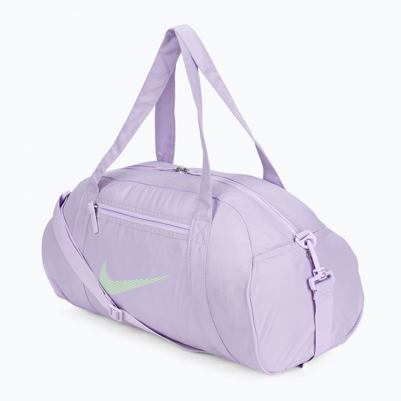 Torba treningowa damska Nike Gym Club 24 l lilac bloom/ lilac bloom/ vapor green 2