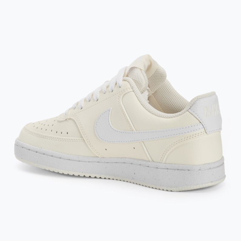 Buty damskie Nike Court Vision Low Next Nature white / black / pale ivory 3