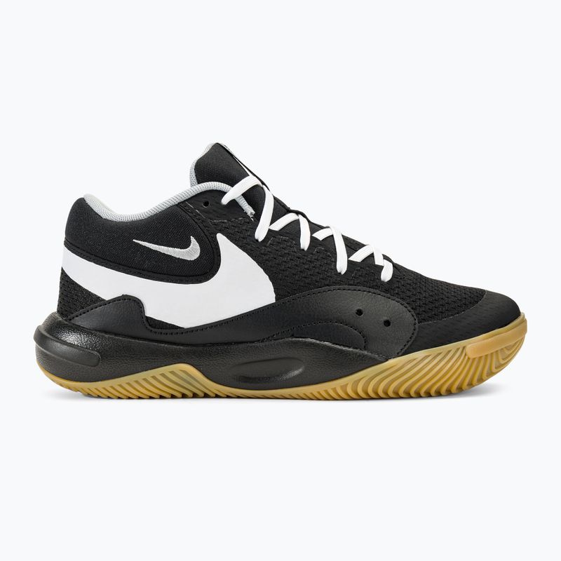 Buty do siatkówki Nike Hyperquick Court Flight black/white-flat silver 2