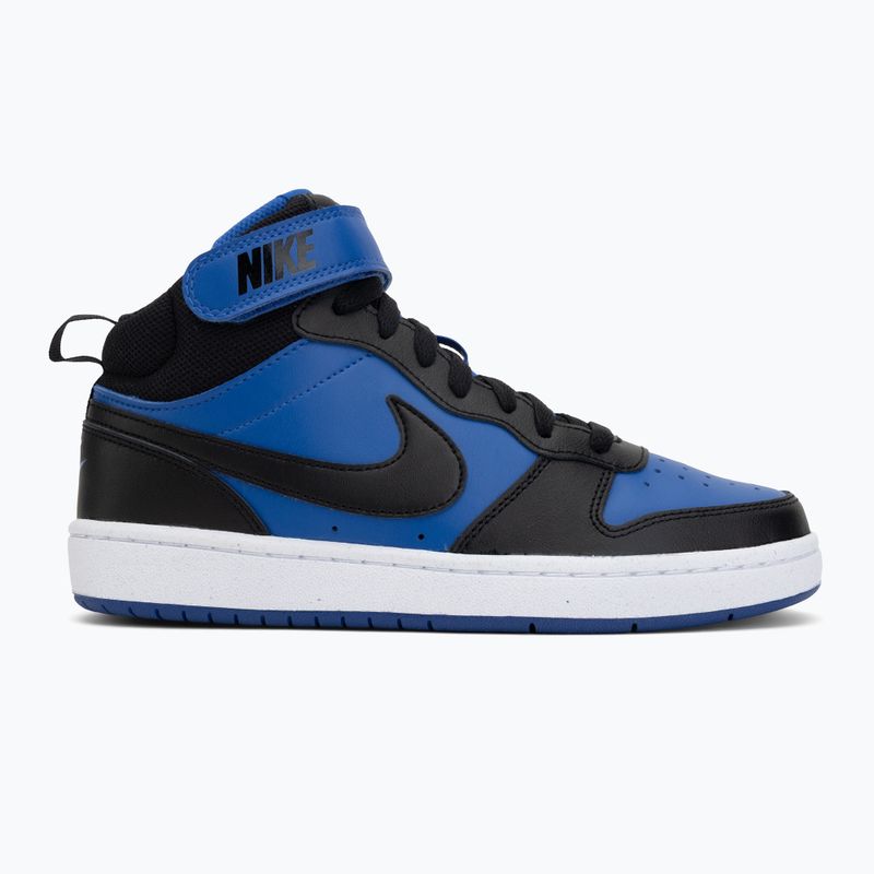 Buty dziecięce Nike Court Borough Mid 2 game royal/white/black 2