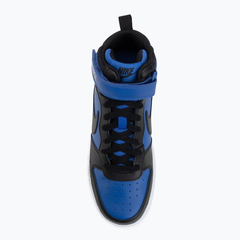 Buty dziecięce Nike Court Borough Mid 2 game royal/white/black 5