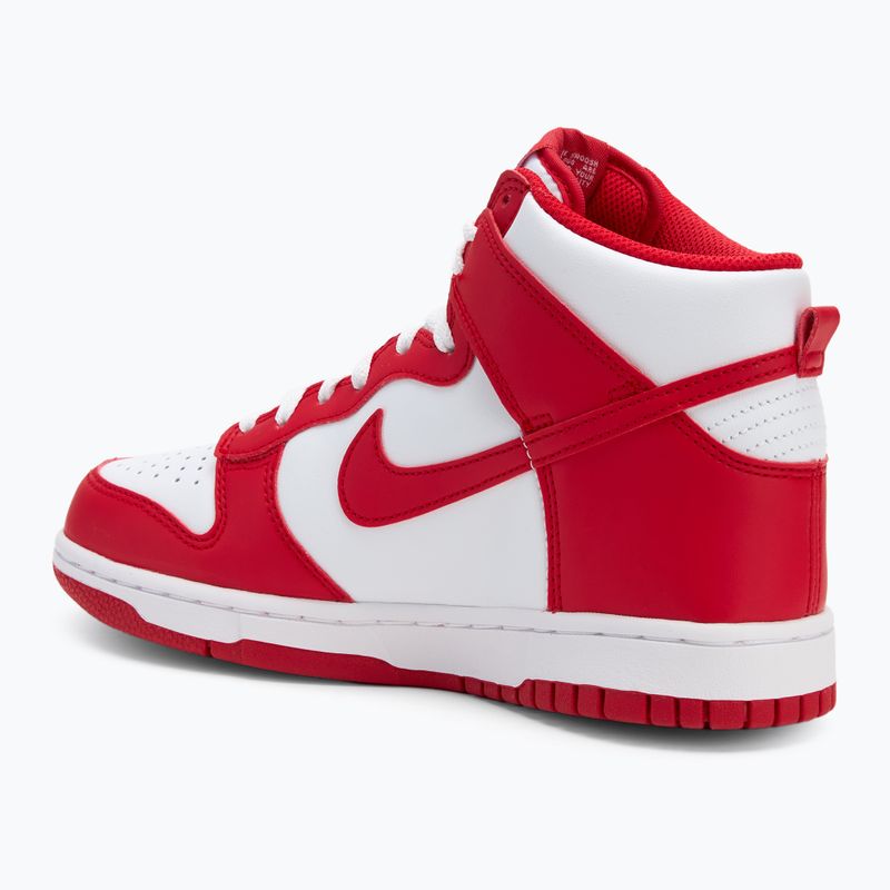 Buty Nike Dunk High white/university red 3