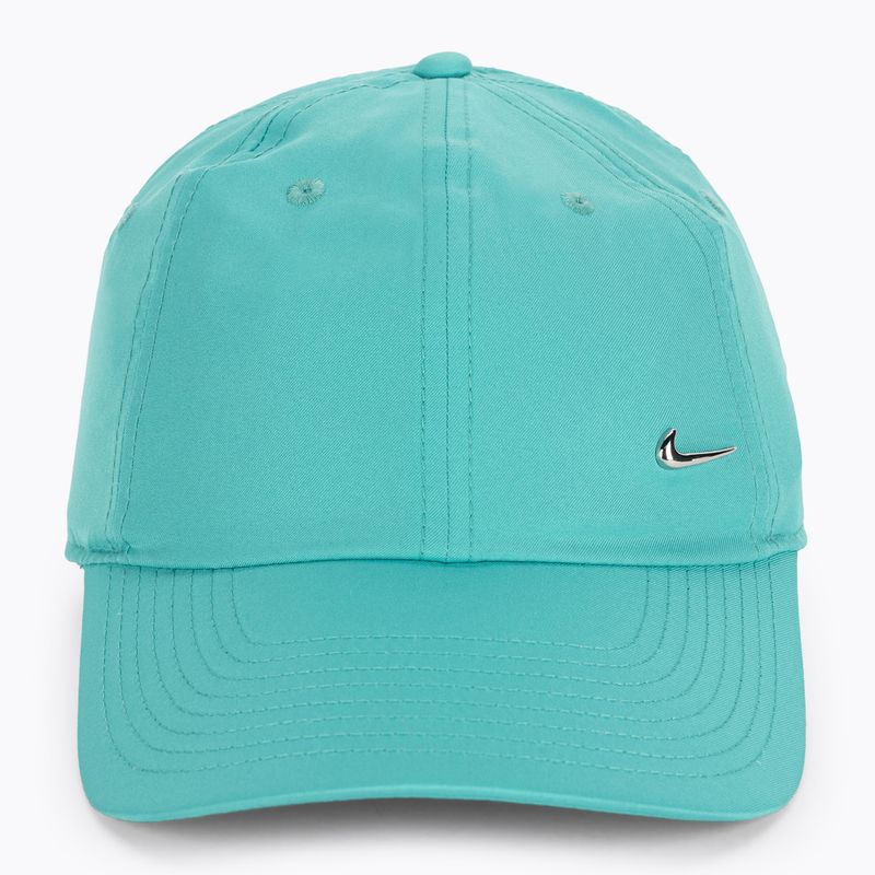 Czapka z daszkiem Nike Dri-Fit Club Unstructured Metal Swoosh dusty cactus/metallic silver 2