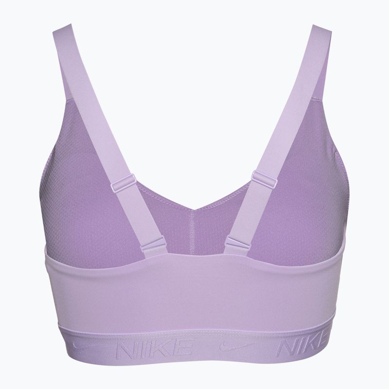 Biustonosz treningowy Nike Indy Medium Support lilac bloom/lilac bloom 2