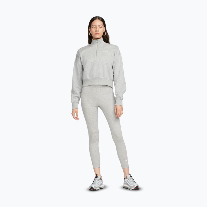 Legginsy damskie Nike Sportswear Classic dark grey heather/sail 2