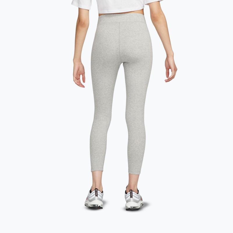 Legginsy damskie Nike Sportswear Classic dark grey heather/sail 3