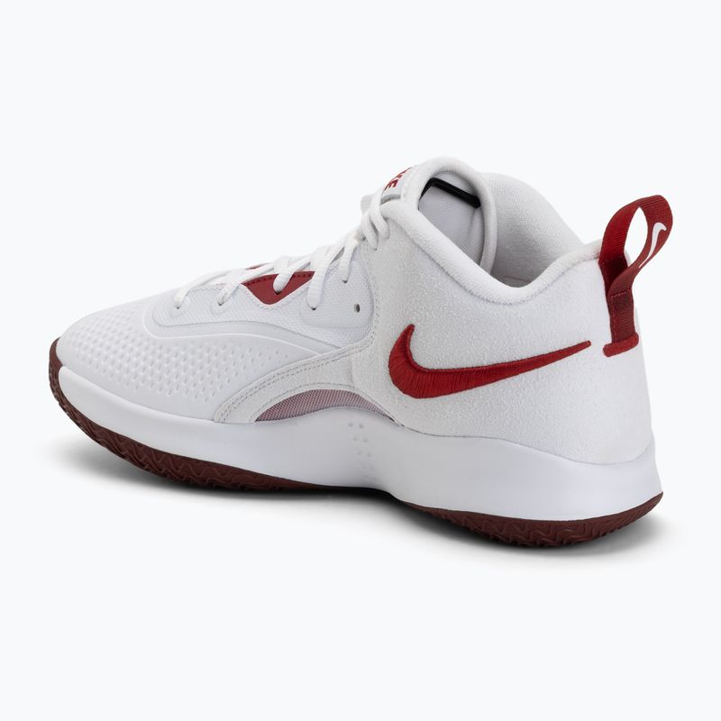 Buty do siatkówki Nike React Hyperset 2 white/team crimson 3