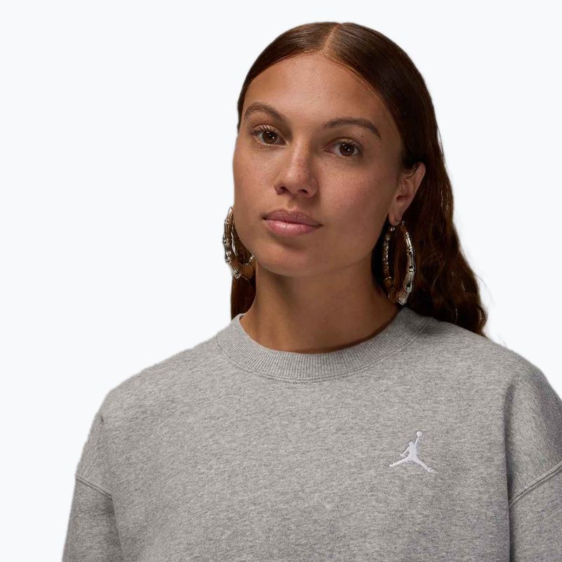 Bluza damska  Jordan Brooklyn Fleece dark grey heather/white 4