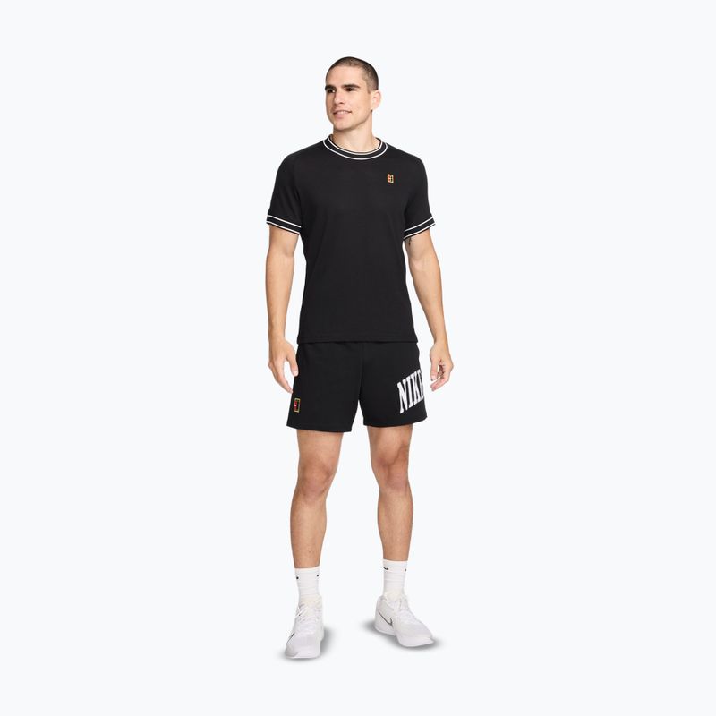 Koszulka tenisowa męska Nike Court Heritage black/white 2