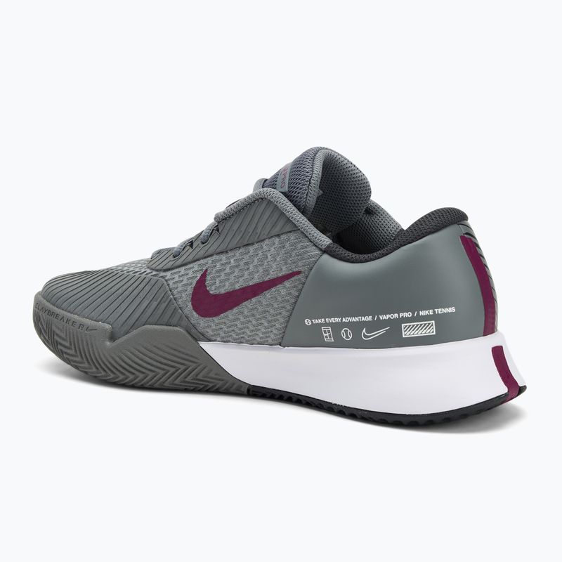 Buty do tenisa męskie Nike Air Zoom Vapor Pro 2 smoke grey/ dark smoke grey/ black/ sangria 3
