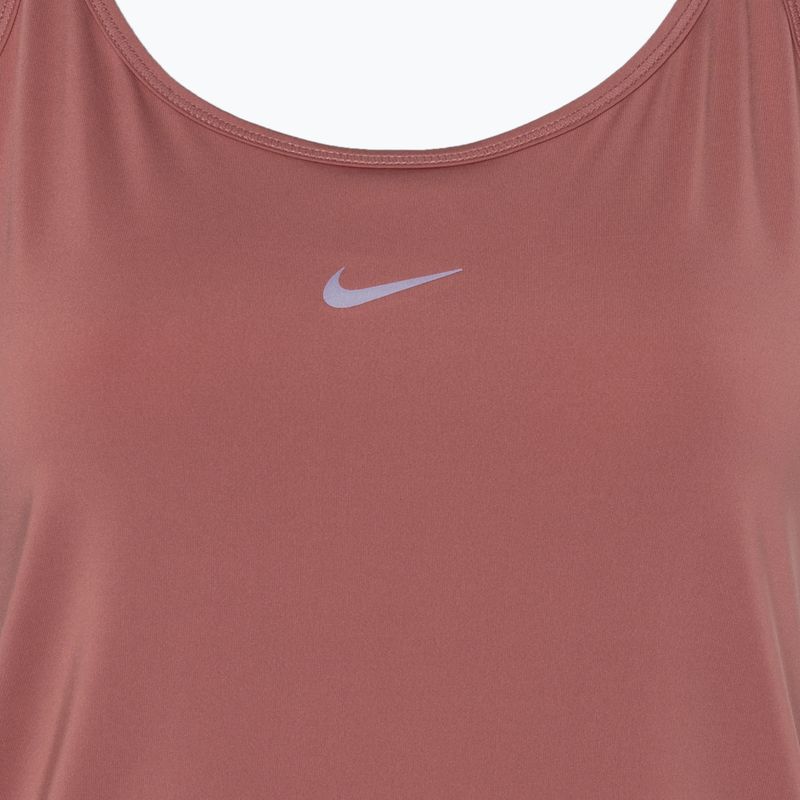 Koszulka treningowa damska Nike One Classic Dri-Fit Strappy canyon pink/black 3