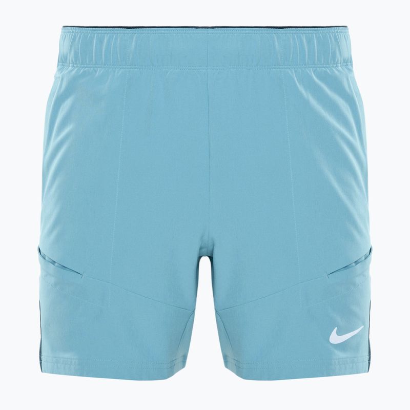 Spodenki tenisowe męskie Nike Court Advantage Dri-FIT 7" denim turquoise/ armory navy/ white