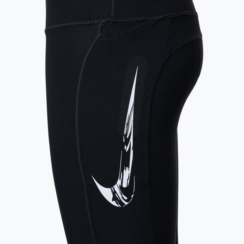 Legginsy damskie Nike Fast Swoosh 7/8 black/white 3