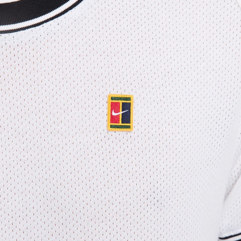 Koszulka tenisowa męska Nike Court Heritage white/black 6