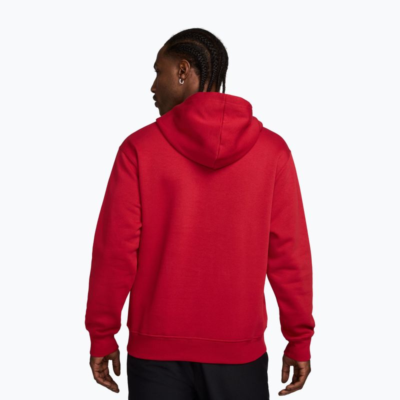 Bluza męska  Jordan Brooklyn Fleece gym red/white 2