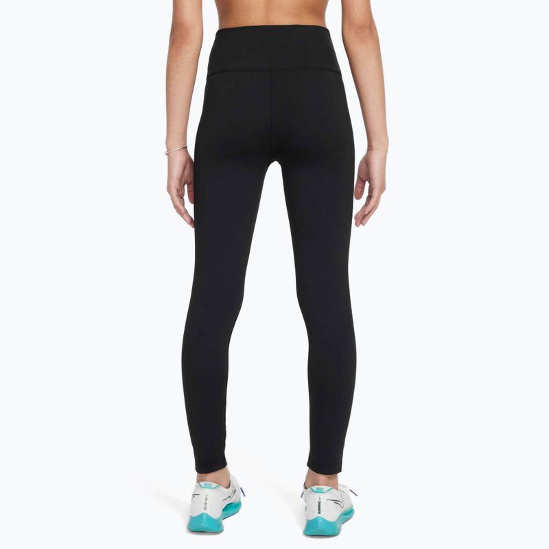 Legginsy dziecięce Nike One Dri-Fit High-Waisted black/white 3
