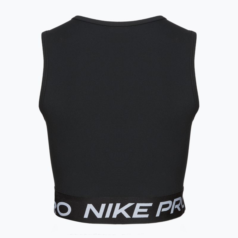 Tank top treningowy damski Nike Pro Dri-Fit black/white 2