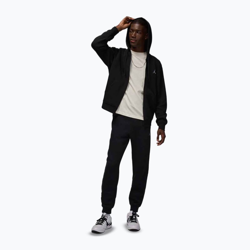 Bluza męska  Jordan Brooklyn Fleece Full Zip black/white 2