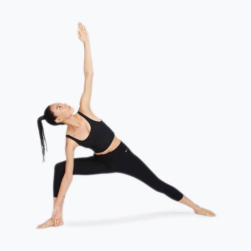 Biustonosz treningowy Nike Zenvy Rib Light Support Longline black/black 9