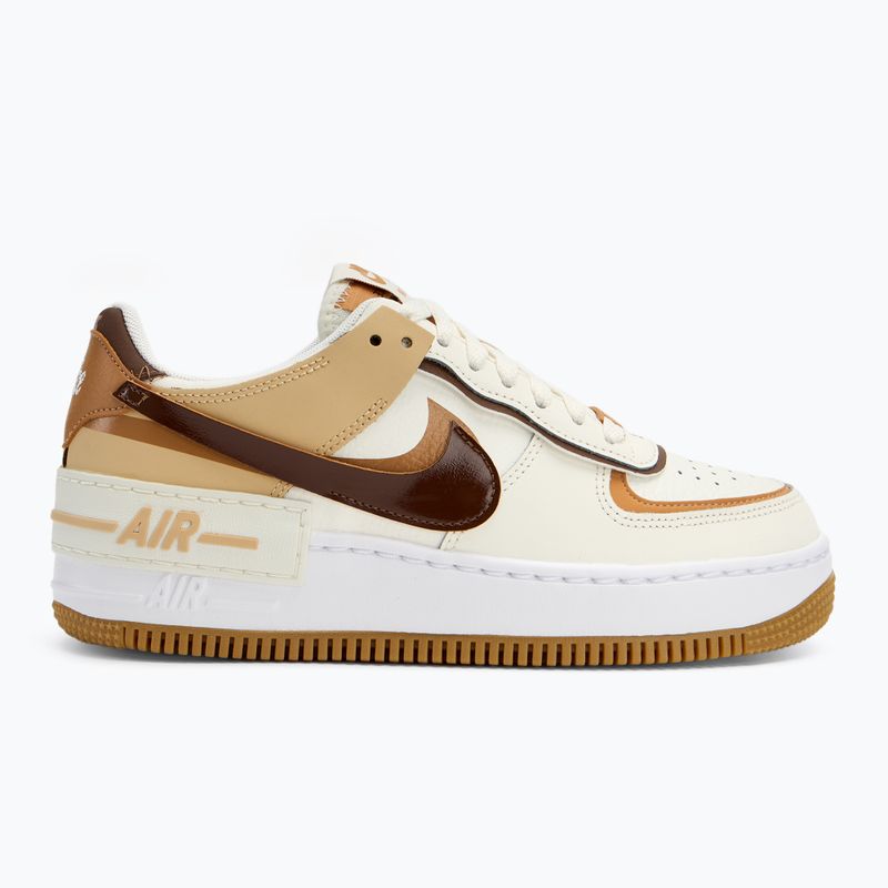 Buty damskie Nike Air Force 1 Shadow sail/flax/sesame/brown 2