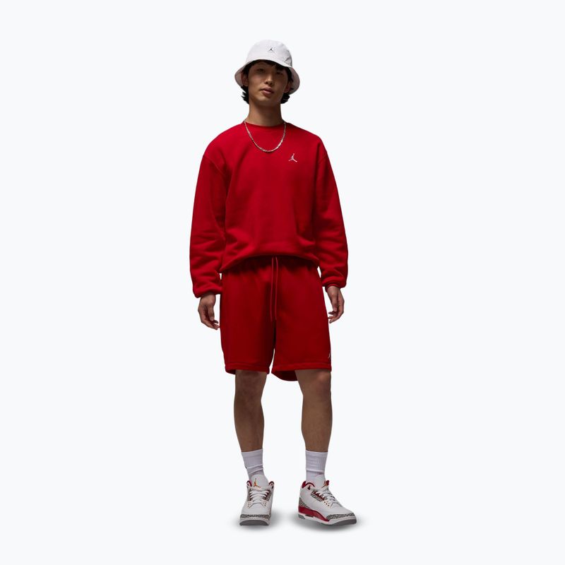Bluza męska  Jordan Brooklyn Fleece Crew gym red/white 2