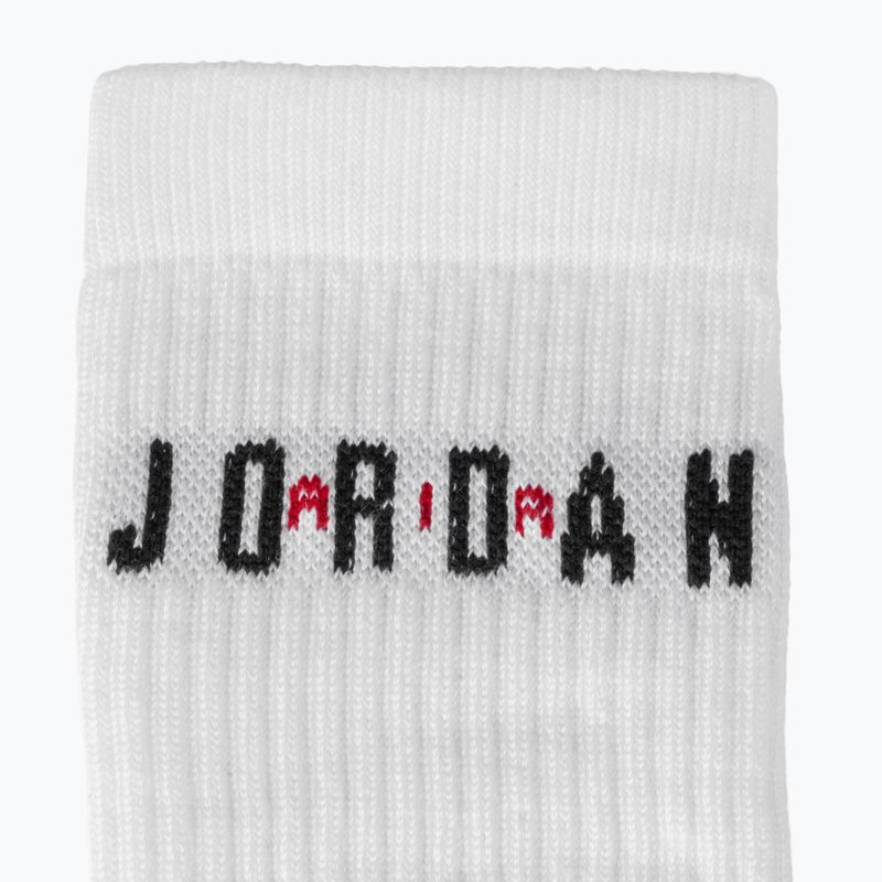 Skarpety Nike Jordan Everyday Crew 6 par white/gym red/black 3