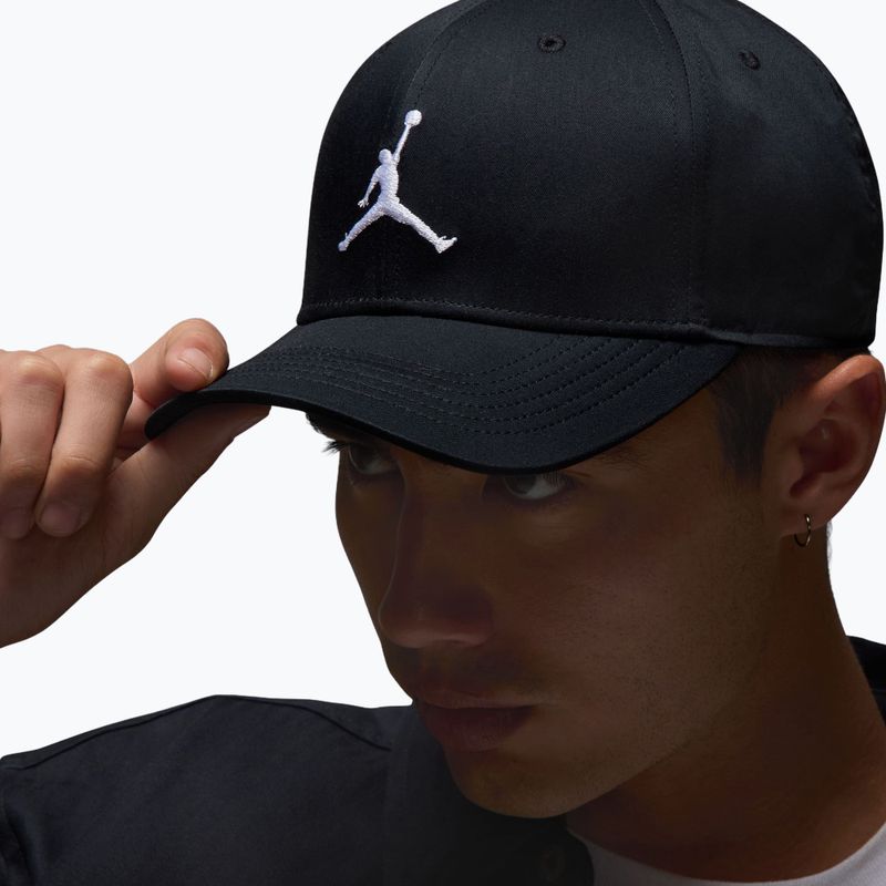 Czapka z daszkiem Nike Jordan Rise Structured Curved-Bill black/white 7