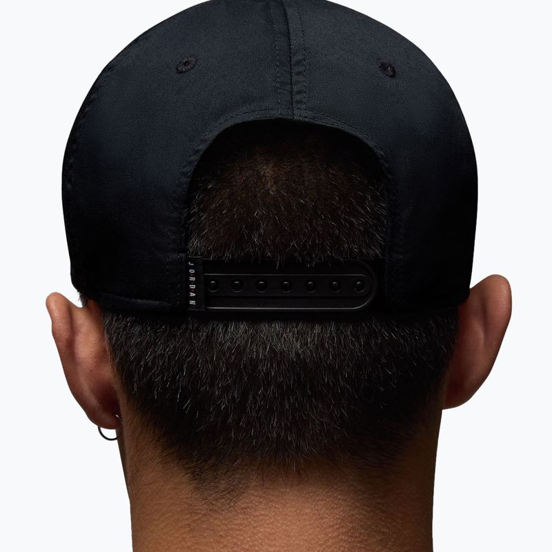 Czapka z daszkiem Nike Jordan Rise Structured Curved-Bill black/white 9