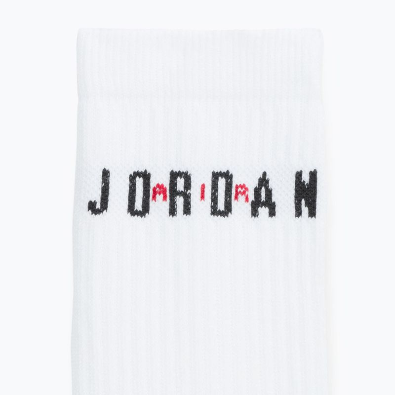 Skarpety Nike Jordan Everyday Crew 6 par white/gym red/black 4