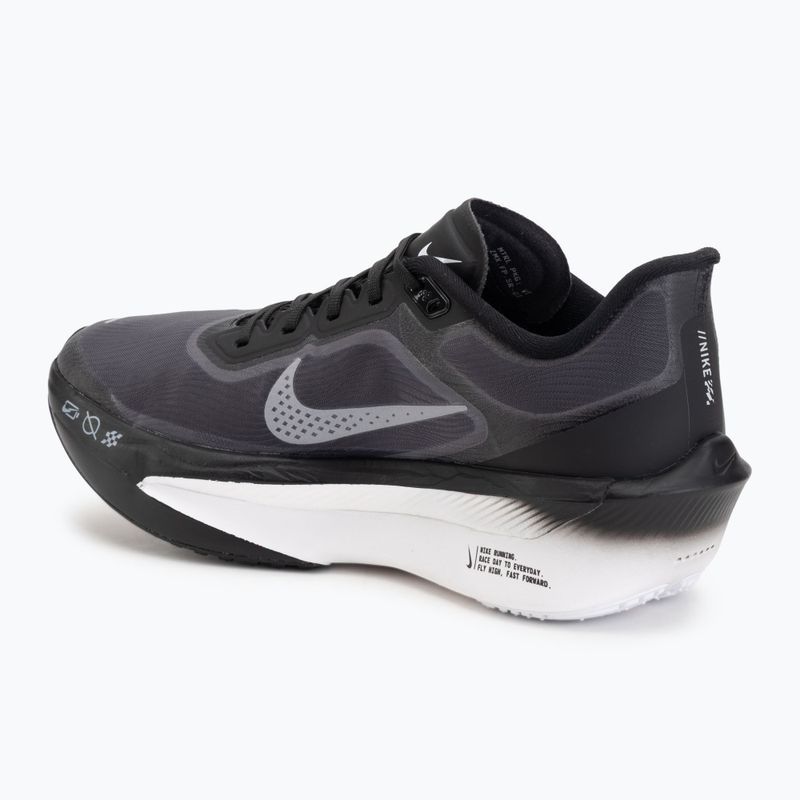 Buty do biegania damskie Nike Zoom Fly 6 black/light smoke grey/white 3