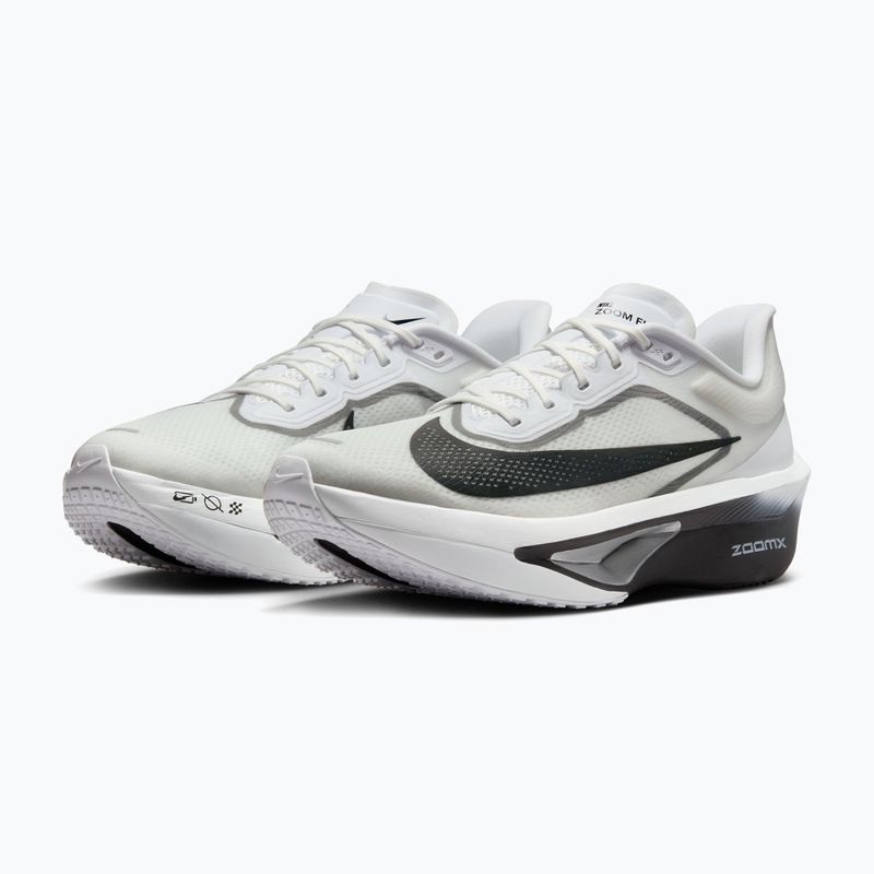 Buty do biegania męskie Nike Zoom Fly 6 white/smoke grey/metallic silver/black 3