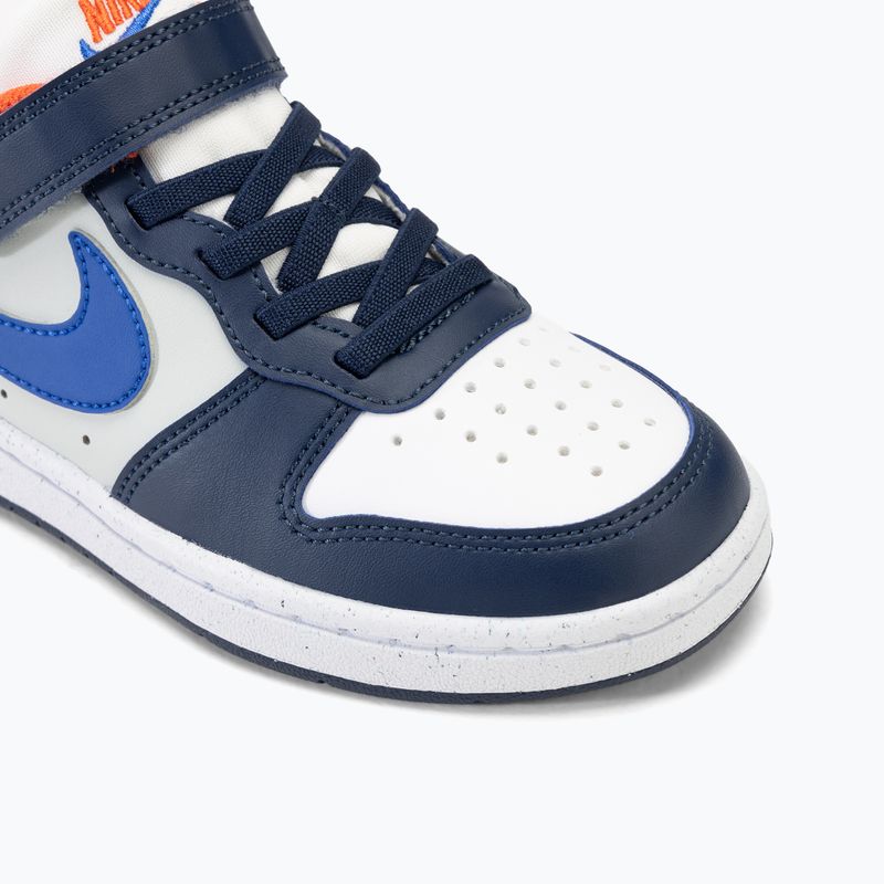 Buty dziecięce Nike Court Borough Low Recraft white/navy/orange 7