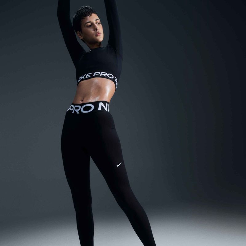 Legginsy treningowe damskie Nike Pro Sculpt black/white 7